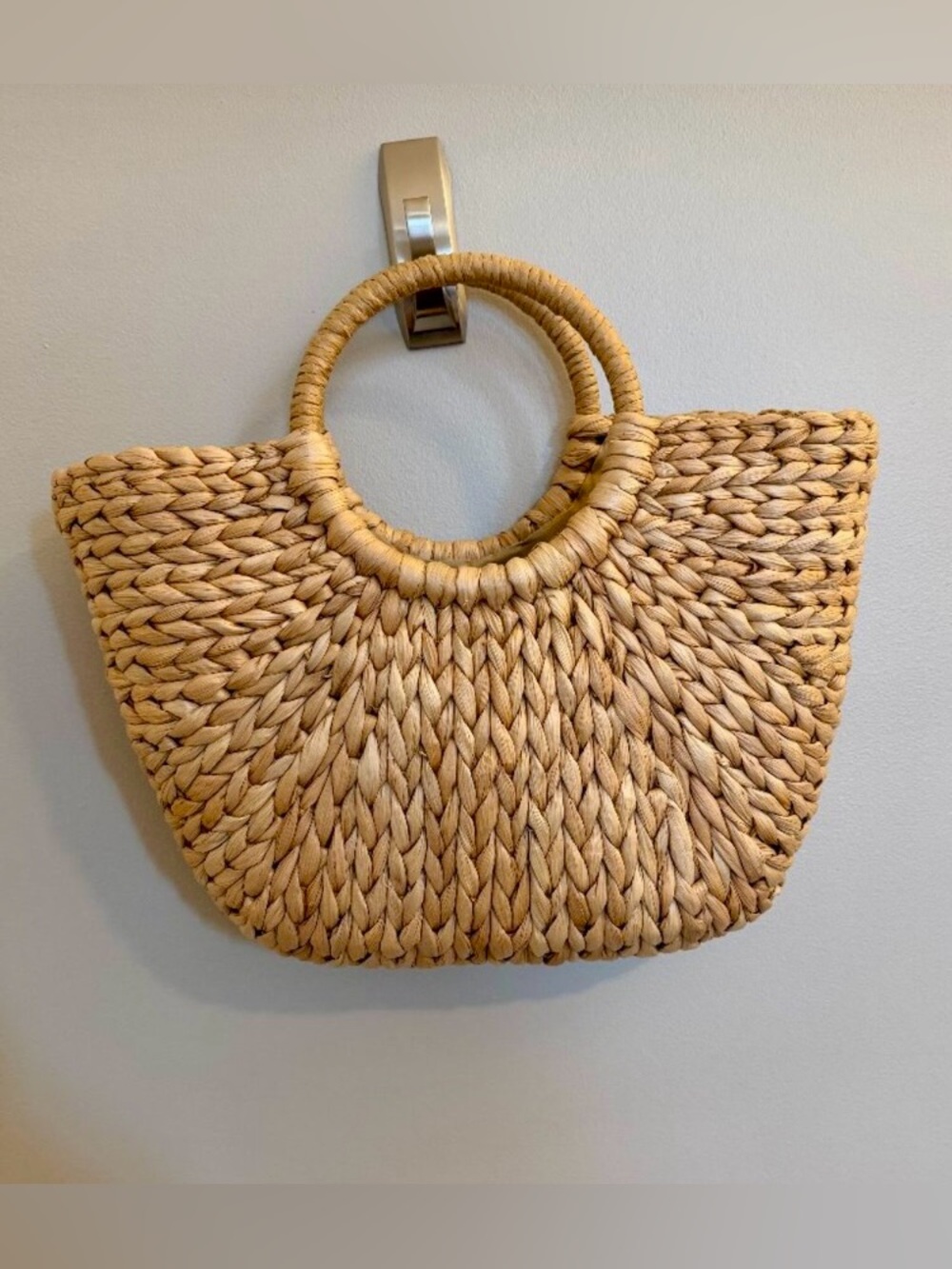 Summer Rattan Straw Tote Handbag -
- NWOT MSRP $40 - Picture 1 of 7
